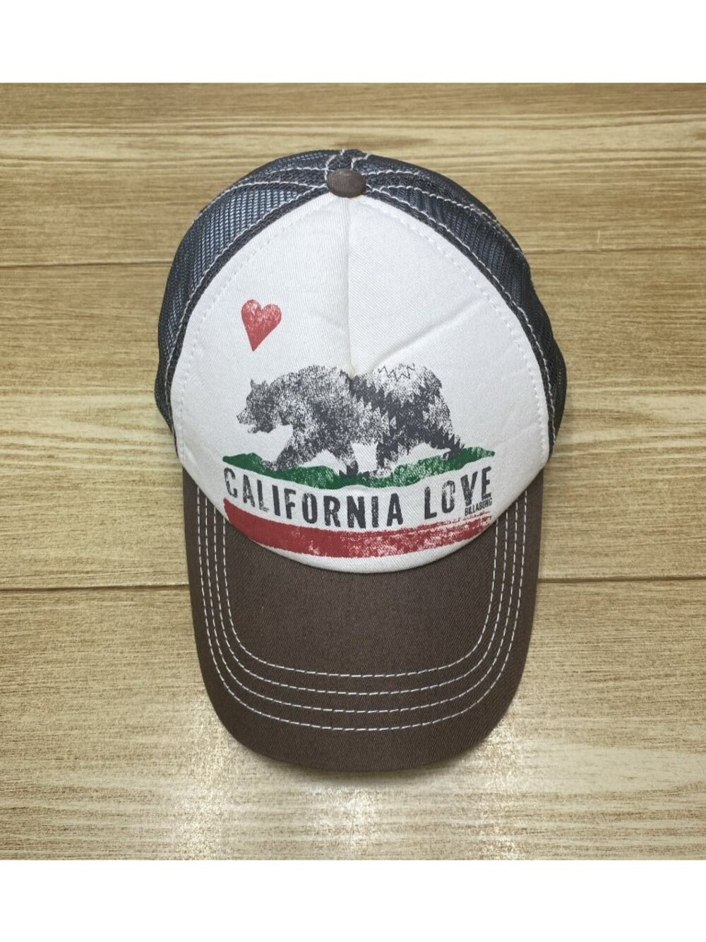 Billabong California Love Trucker Cap Adjustable Baseball Hat Strap Back Mesh